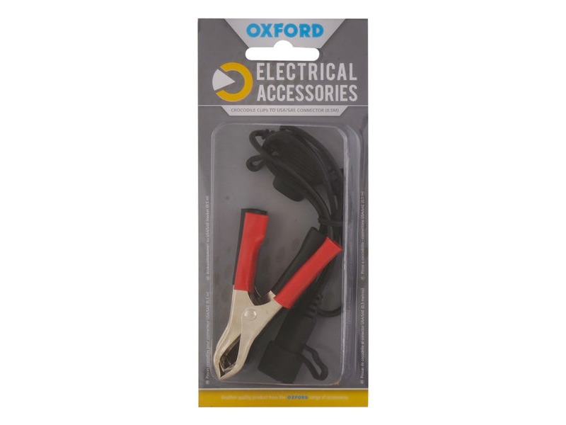 OXFORD Crocodile clips to USA/SAE connector (0.5mtr lead) click to zoom image