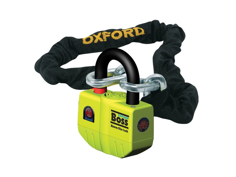 OXFORD Boss Alarm Lock & Chain 12mm x 1.5m click to zoom image