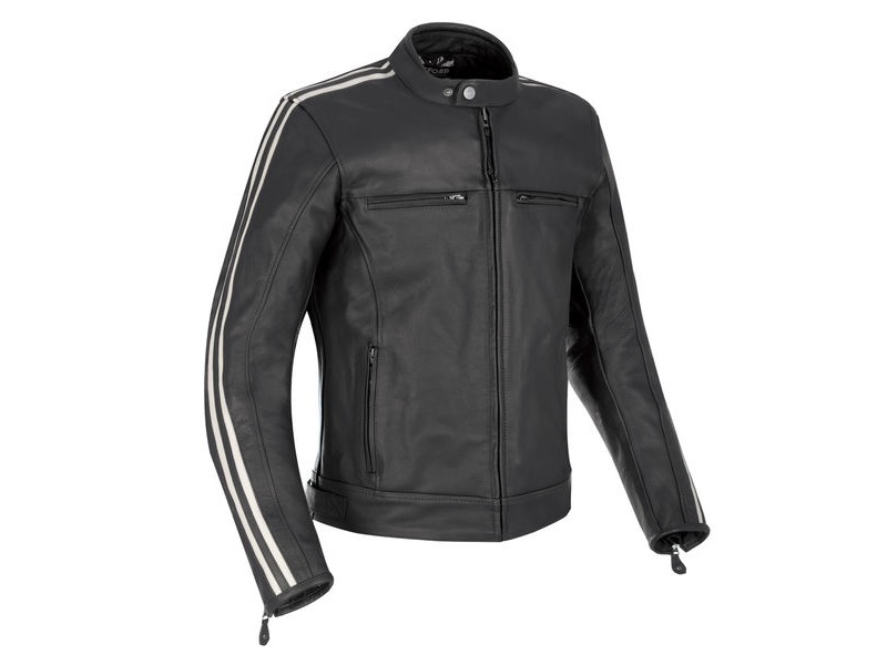OXFORD Bladon MS Leather Jacket Black click to zoom image