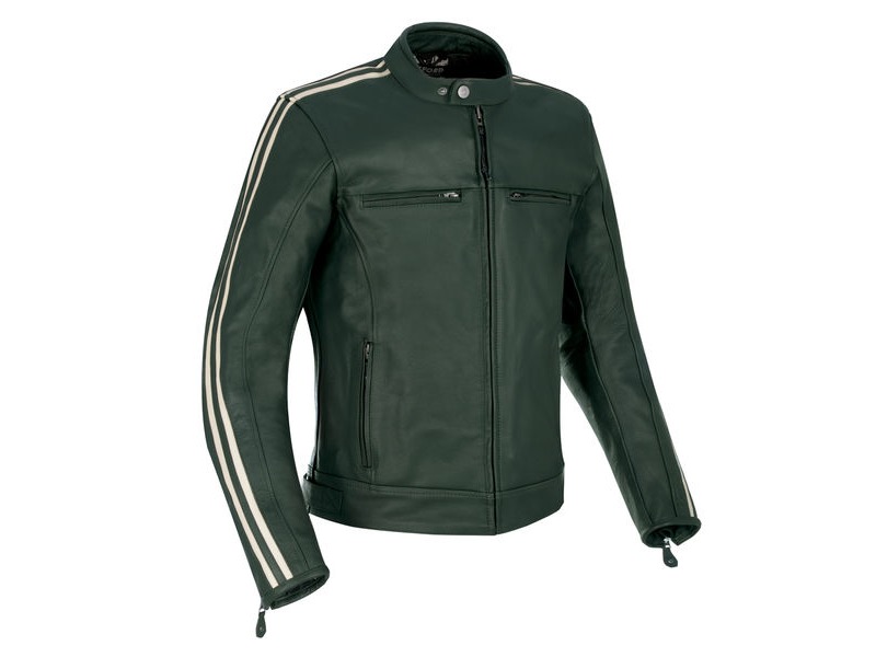 OXFORD Bladon MS Leather Jacket Racing Green click to zoom image