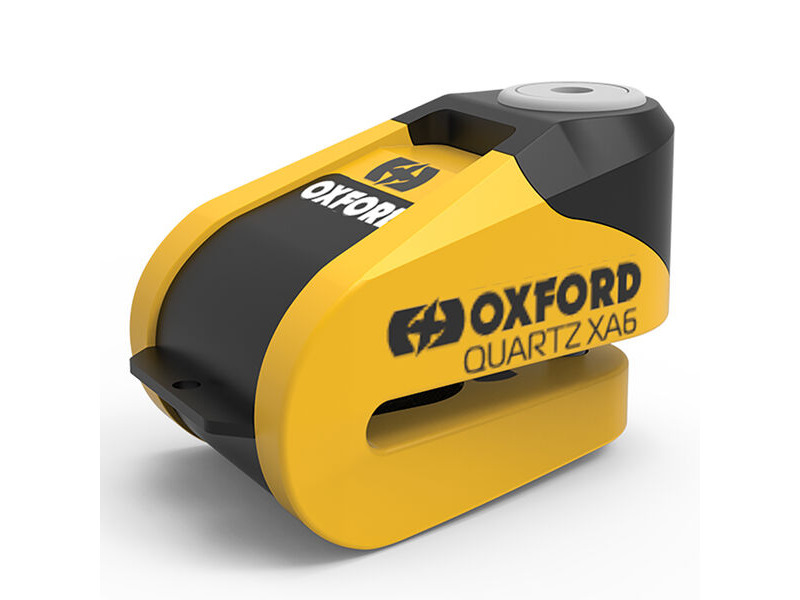 OXFORD Quartz XA6 Alarm Disc Lock Yellow/Black click to zoom image