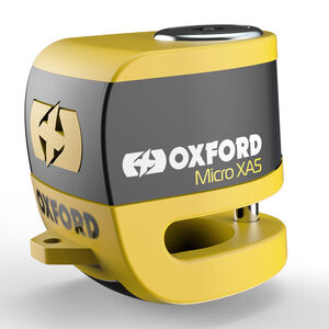 OXFORD Micro XA5 Alarm Disc Lock Yellow/Black 