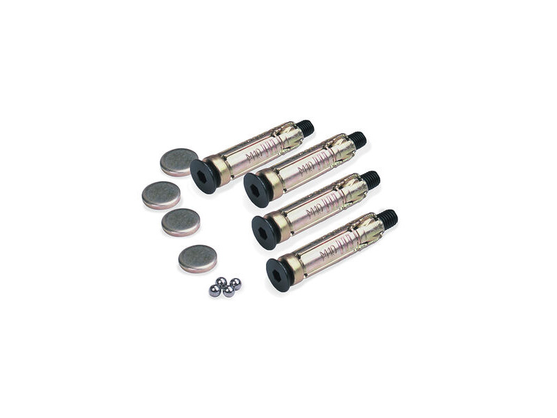 OXFORD Pack of 4 Ground Plugs Bolts 6mm Ball Bearings & Caps for Gr click to zoom image