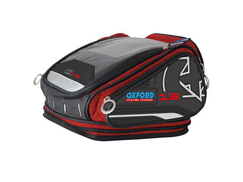 OXFORD X15 QR TANK BAG - RED click to zoom image
