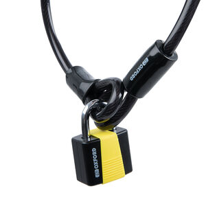 OXFORD Loop Lock10 Hooped Cable + Padlock 10mm x 1.8m 