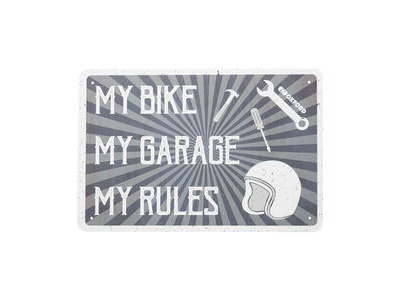 OXFORD Garage Metal Sign: MY RULES