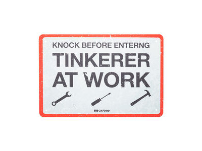 OXFORD Garage Metal Sign: TINKERER