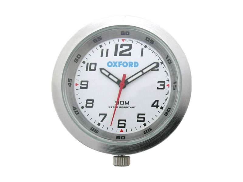 OXFORD Clock -Silver case & White face click to zoom image