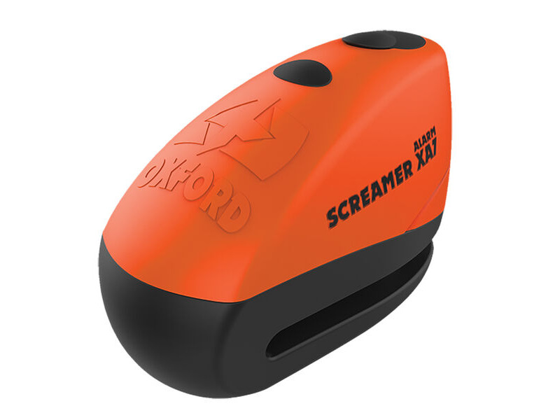 OXFORD Screamer XA7 Alarm Disc Lock Orange/Matt Black click to zoom image