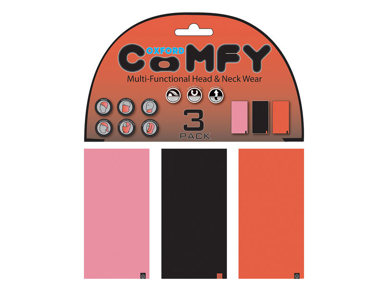 OXFORD Comfy Pink/Black/Red 3-Pack click to zoom image