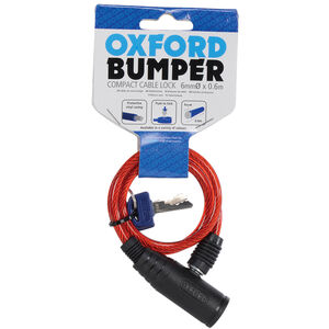OXFORD Bumper Cable Lock 600x6mm - Red 