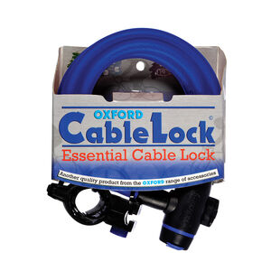 OXFORD Cable Lock 12mm x 1800mm - Blue 