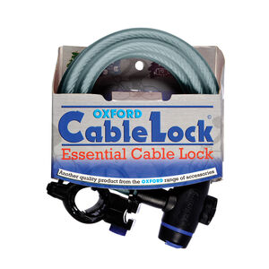 OXFORD Cable Lock 12mm x 1800mm - Clear 