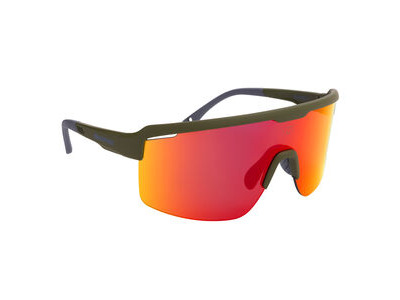 OXFORD Pave Green Frame Orange Mirror Lens Sunglasses