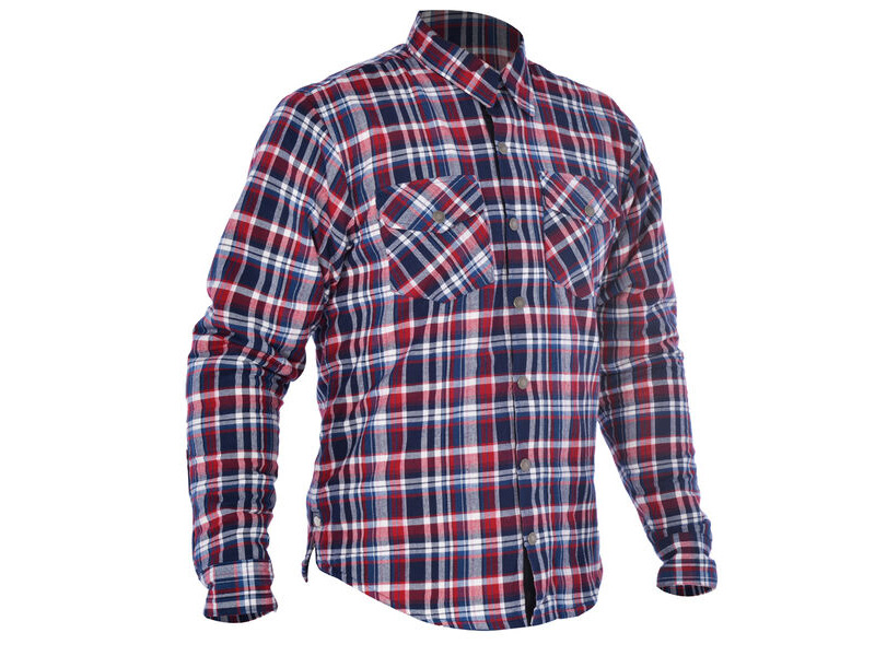OXFORD Kickback Shirt Checker Red/Blu click to zoom image