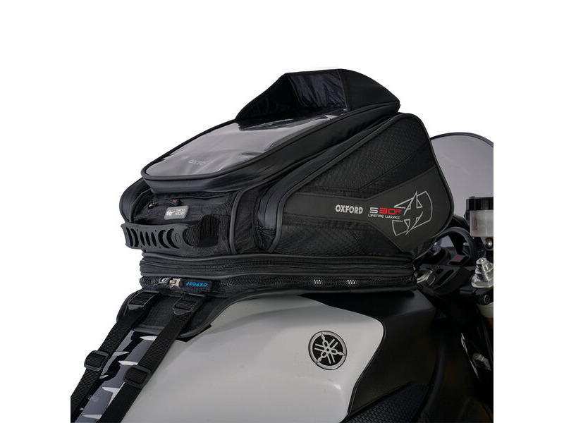OXFORD S30R TANK STRAP ON - BLACK click to zoom image