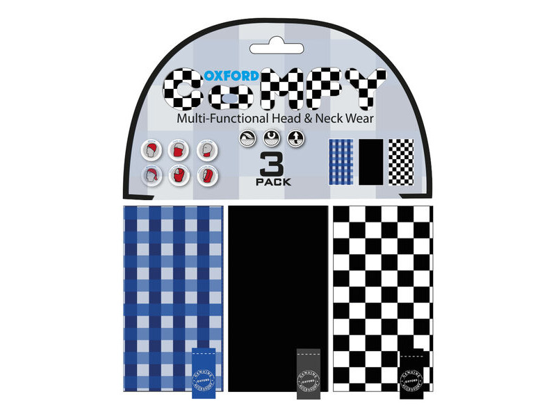 OXFORD Comfy Gingham 3-Pack click to zoom image