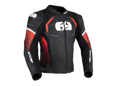 OXFORD Nexus 1.0 Leather MS Jkt Blk/Red