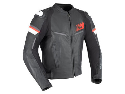 OXFORD Cypher 1.0 Leather MS Jkt Blk/Wht/Red