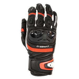 OXFORD Cypher 1.0 Short Leather MS Glove Black/Red/White 