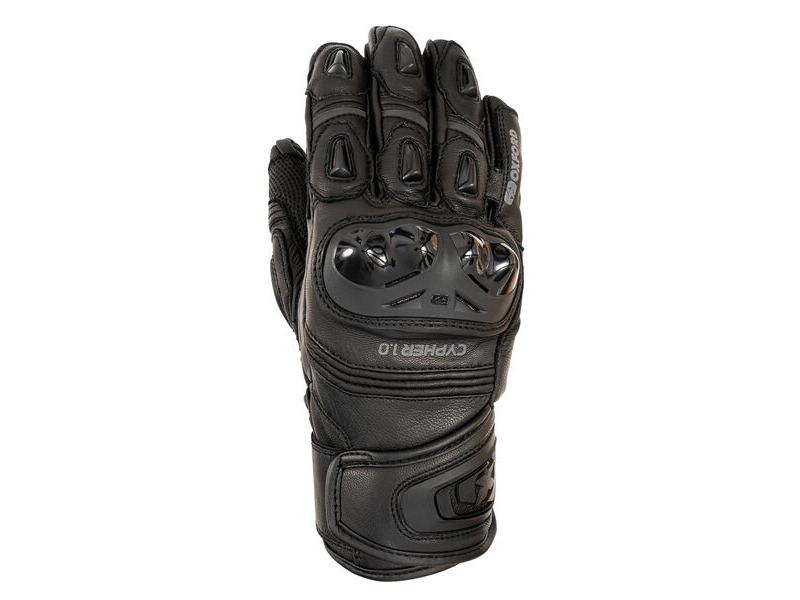 OXFORD Cypher 1.0 Short Leather MS Glove Stealth Blk click to zoom image