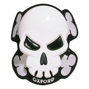 OXFORD Skull Knee Sliders White 