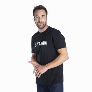 YAMAHA Paddock Blue Essentials T-Shirt - Black click to zoom image