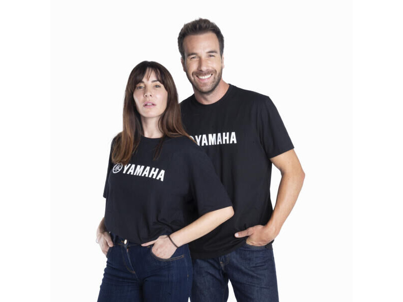 YAMAHA Paddock Blue Essentials T-Shirt - Black click to zoom image