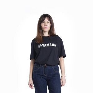 YAMAHA Paddock Blue Essentials T-Shirt - Black S  click to zoom image