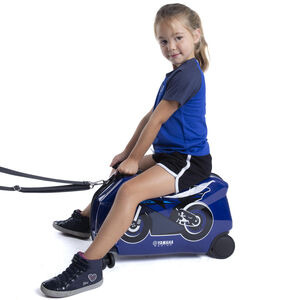 YAMAHA Paddock Blue Kids Ride On Suitcase click to zoom image