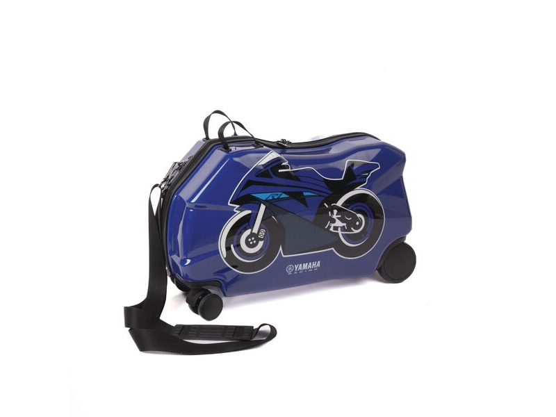 YAMAHA Paddock Blue Kids Ride On Suitcase click to zoom image