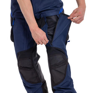 YAMAHA Adventure Riding Pants - Mens L Navy Blue  click to zoom image