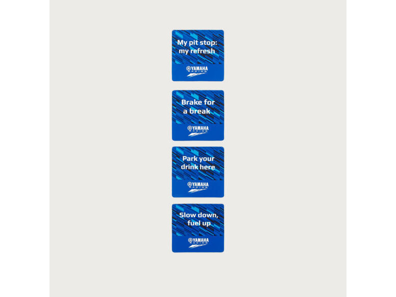 YAMAHA Paddock Blue Coaster SEt click to zoom image