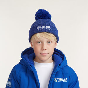 YAMAHA Paddock Blue Essentials Beanie - Kids click to zoom image