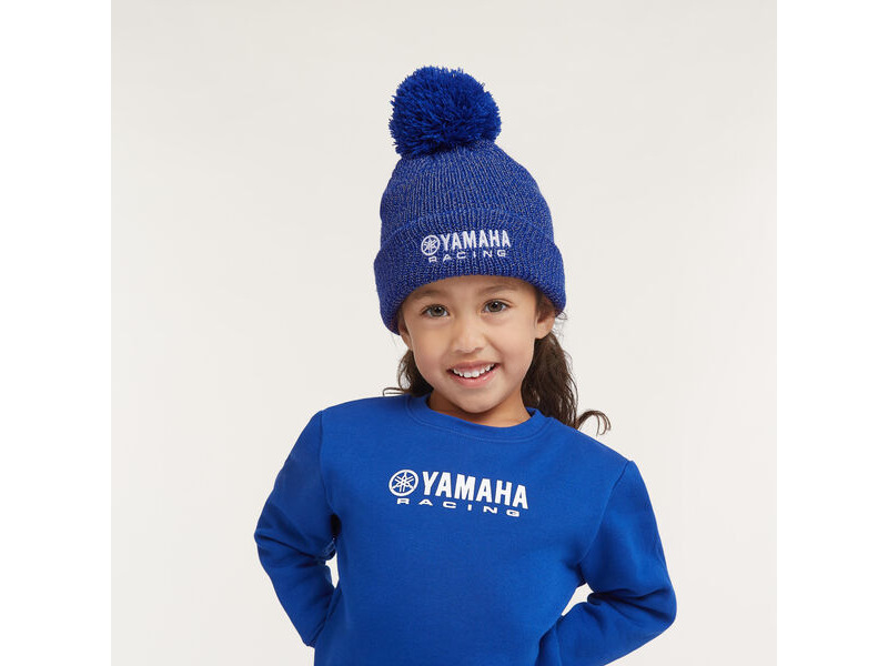 YAMAHA Paddock Blue Essentials Beanie - Kids click to zoom image