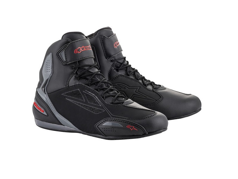 ALPINESTARS Faster-3 DS Shoes Blk/Grey/Red click to zoom image