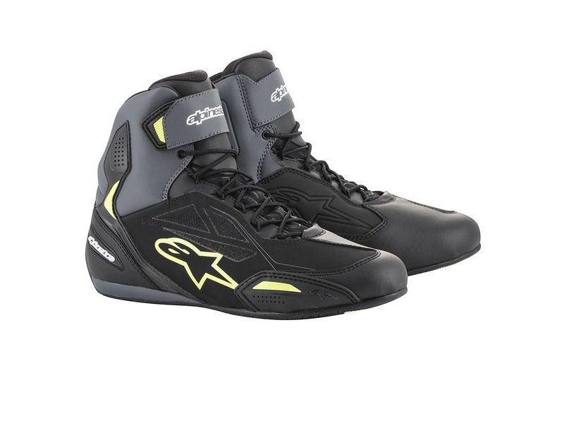 ALPINESTARS Faster-3 DS Shoes Blk/Grey/Yell/Fluo click to zoom image