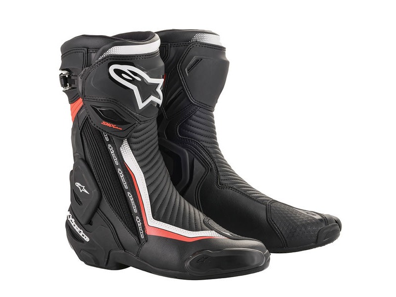 ALPINESTARS Smx Plus V2 Boots Blk/W/R/Fluo click to zoom image