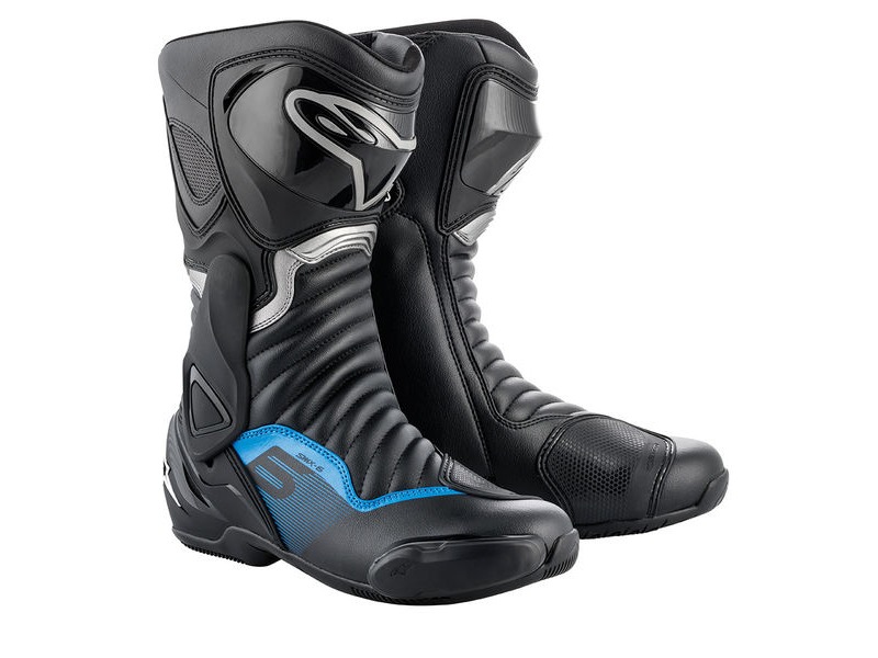ALPINESTARS Smx-6 V2 Blk/Gun Met/Blu click to zoom image
