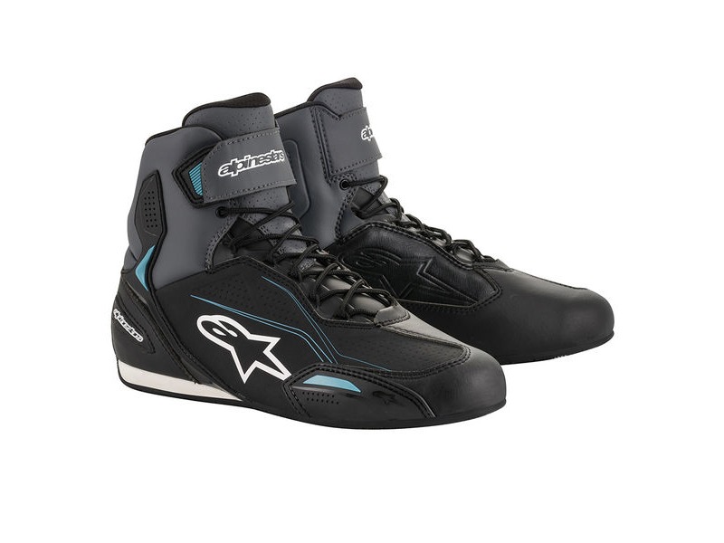 ALPINESTARS Stella Faster-3 Shoes Blk/Grey/Ocean click to zoom image
