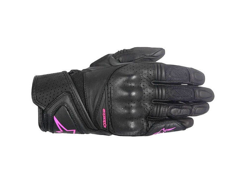 ALPINESTARS Stella Baika Leather Glove Black/Fuchsia click to zoom image