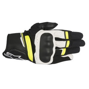 ALPINESTARS Booster Glove Black White Yellow Fluo 