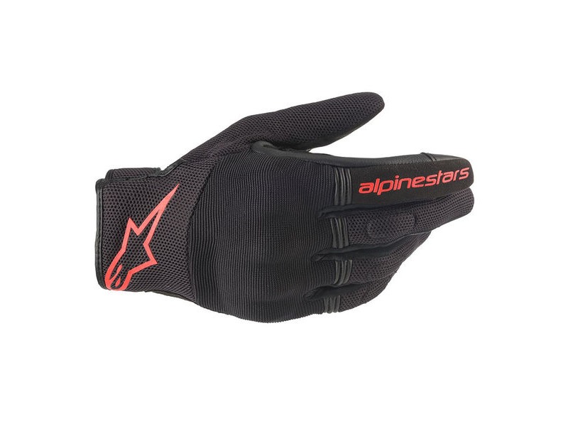 ALPINESTARS Copper Gloves Black Red Fluo click to zoom image