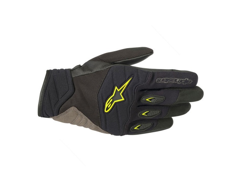ALPINESTARS Shore Gloves Black Yellow Fluo click to zoom image