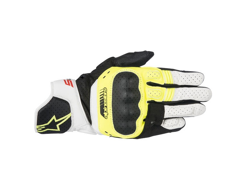 ALPINESTARS SP-5 Gloves Black Yellow Fl White Red Fl click to zoom image