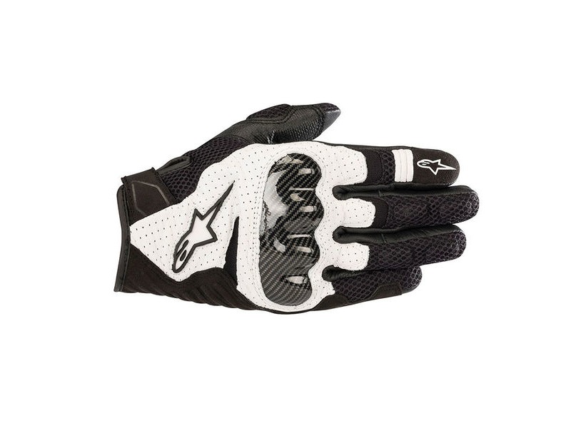 ALPINESTARS SMX-1 Air V2 Gloves Black White click to zoom image