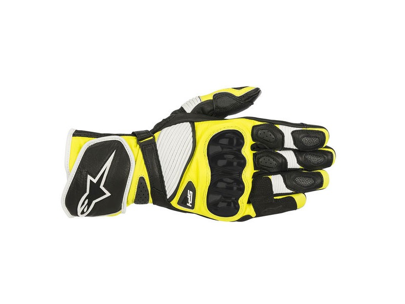 ALPINESTARS Sp-1 V2 Gloves Black White Yellow Fluo click to zoom image
