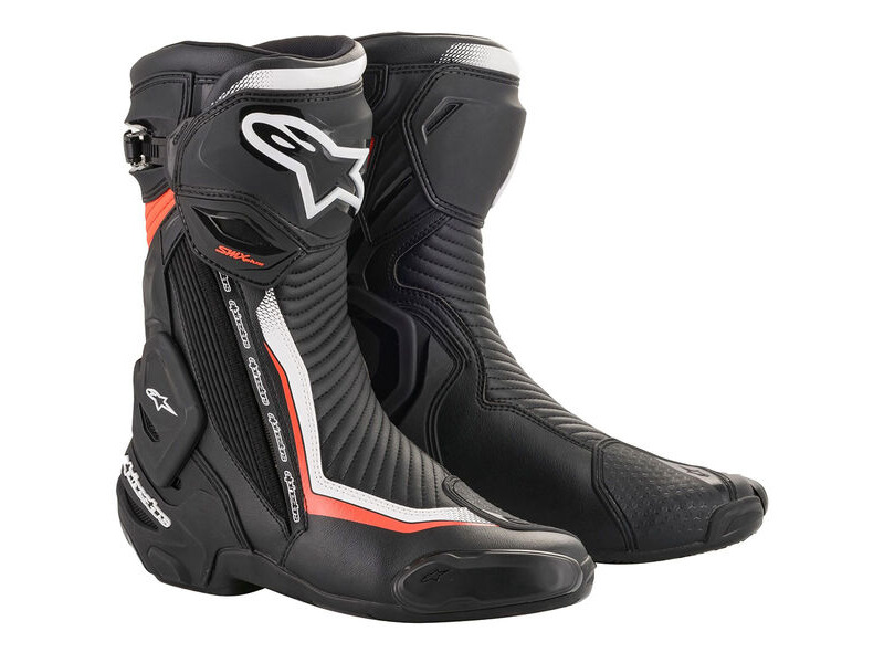ALPINESTARS Smx Plus V2 Boots Blk/Red/Flu/Gry click to zoom image