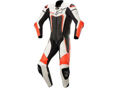 ALPINESTARS Motegi V3 Leather Suit 1 Pc B/W Red Fluo