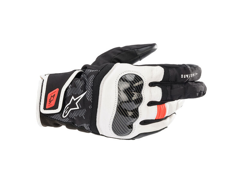 ALPINESTARS SMX Z Drystar Gloves Blck/Wht/ Red/Fluo click to zoom image